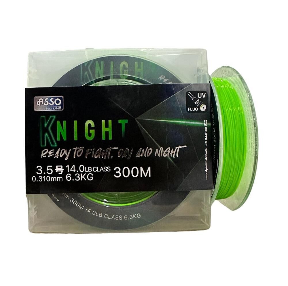 Asso Knigt 300m 0.31mm Fluorocarbon Kaplama Misina UV Fluo