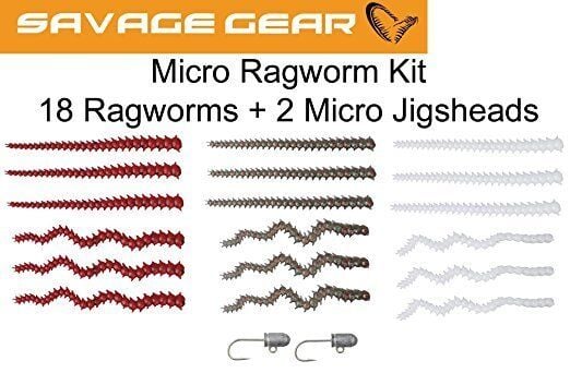 Savage Gear Lrf Ragworm Kit 18+2 Adet (Red-Brown-Glow)