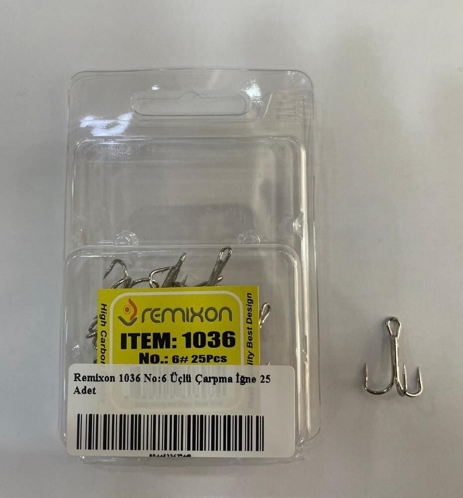 Remixon 1036 No:6 Üçlü Çarpma İğne 25 Adet