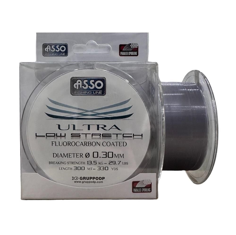 Asso Ultra Low Stretch 300m 0.30mm Fluorocarbon Kaplama Misina