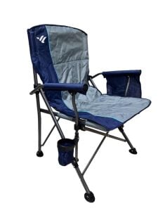 Escamp Comfy Lüx Katlanır Kamp Sandalyesi Gri-Lacivert