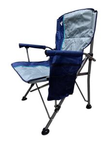 Escamp Comfy Lüx Katlanır Kamp Sandalyesi Gri-Lacivert