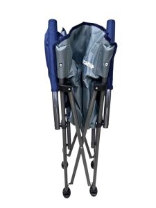 Escamp Comfy Lüx Katlanır Kamp Sandalyesi Gri-Lacivert