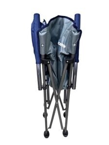 Escamp Comfy Lüx Katlanır Kamp Sandalyesi Gri-Lacivert