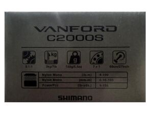Shimano Vanford FA C2000S LRF Olta Makinesi