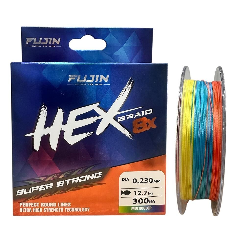 Fujin Yeni Hex 8x 300mt 0.23mm Multi Color İp Misina