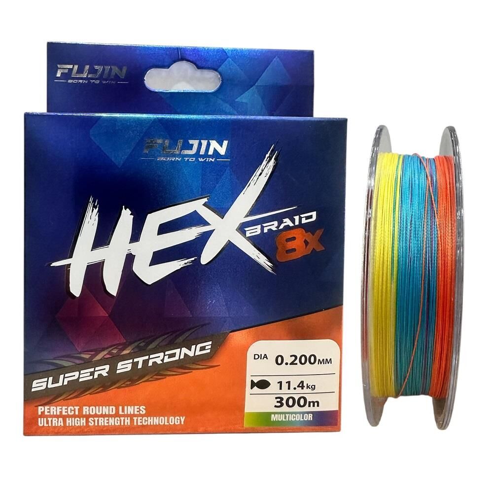 Fujin Yeni Hex 8x 300mt 0.20mm Multi Color İp Misina