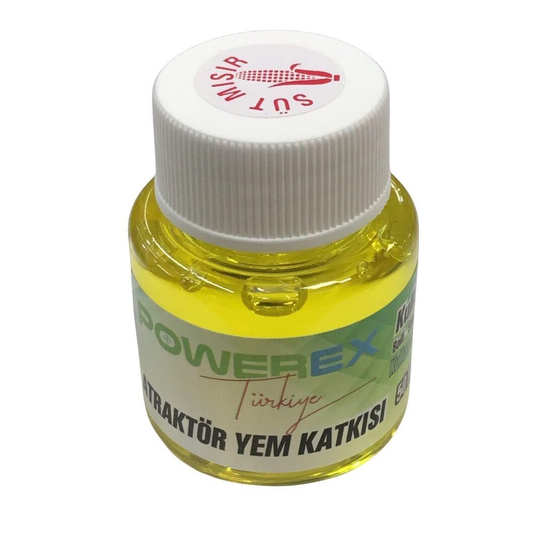 Powerex 50ml Süt Mısır Aromalı Sazan Atraktör Yem Katkısı