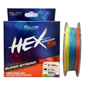 Fujin Yeni Hex 8x 300mt 0.16mm Multi Color İp Misina