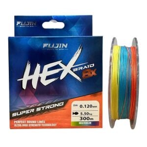 Fujin Yeni Hex 8x 300mt 0.12mm Multi Color İp Misina