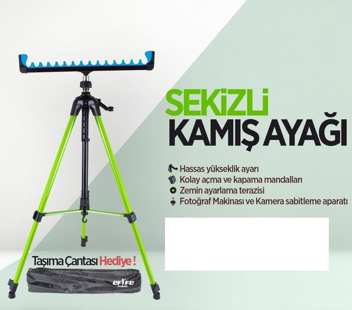 Effe Tripod Sekizli Olta Sehpası HG284