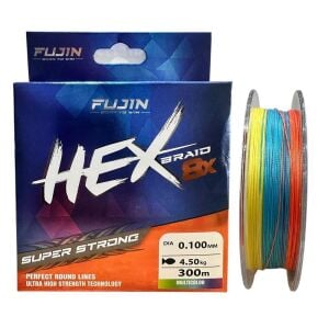 Fujin Yeni Hex 8x 300mt 0.10mm Multi Color İp Misina