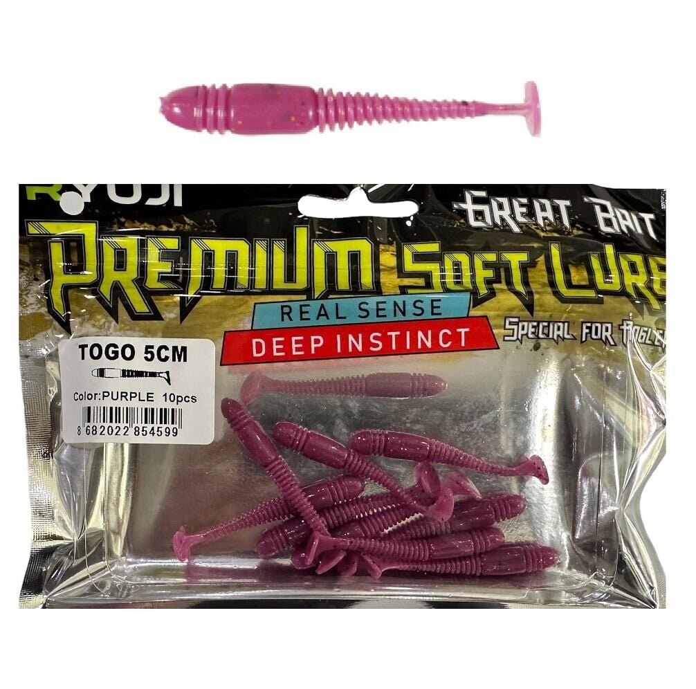 Ryuji Togo 5cm LRF Silikon Yem (10 Adet) Purple