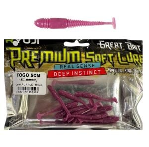 Ryuji Togo 5cm LRF Silikon Yem (10 Adet) Purple