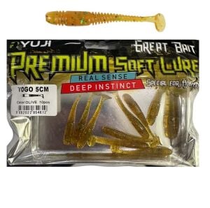 Ryuji Togo 5cm LRF Silikon Yem (10 Adet) Olive
