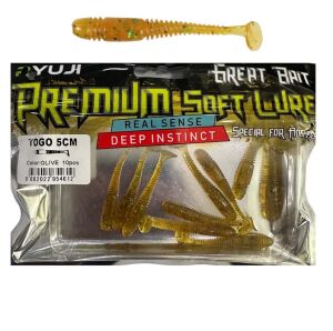 Ryuji Togo 5cm LRF Silikon Yem (10 Adet) Olive