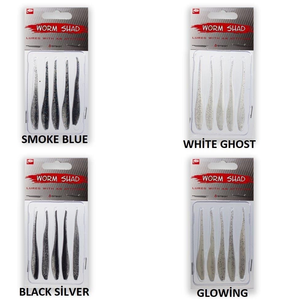 Remixon Worm Shad 7.5cm 1.4gr LRF Silikon Yem (5 adet)