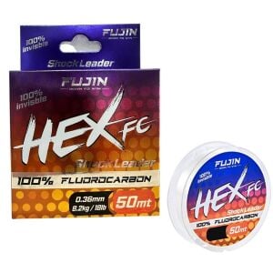 Fujin Hex FC 50mt 0.36mm %100 Fluorocarbon Leader Misina