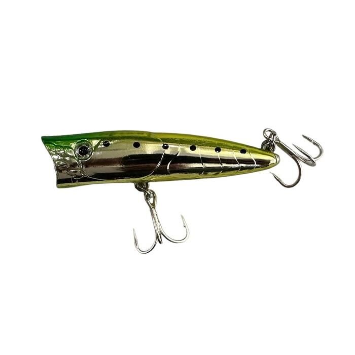 Ryuji Sea Popper 7cm 8.5gr Top Water Maket Yem Green Chart