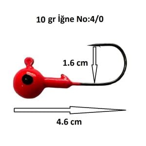 Remixon AJ 10gr İğne No:4/0 Zoka Jighead (1 Adet)