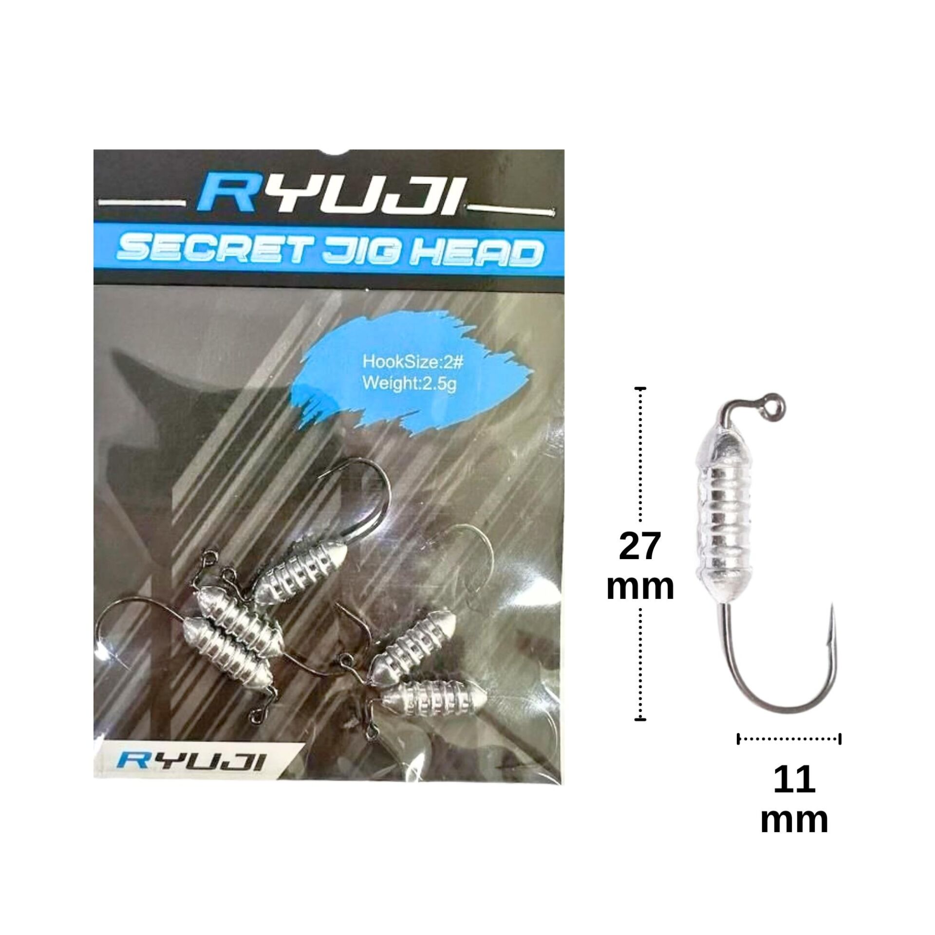 Ryuji Secret Jig Head 2.5gr No:2 Zoka 5 Adet