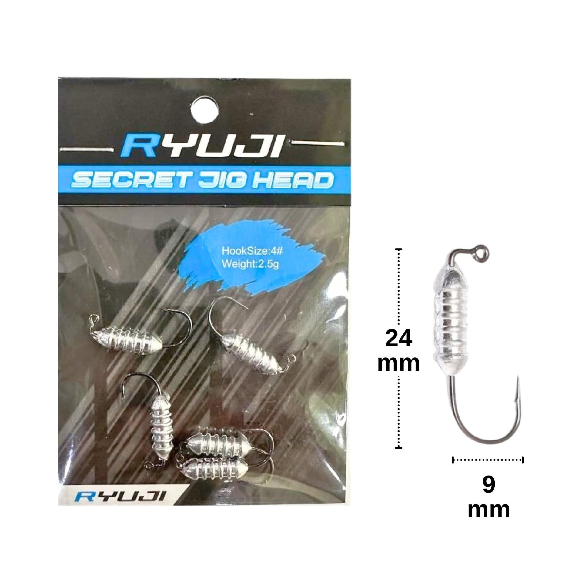 Ryuji Secret Jig Head 2.5gr No:4 Zoka 5 Adet