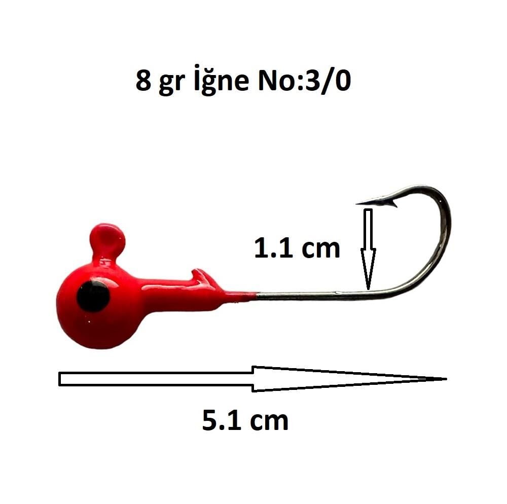 Remixon OJ 8gr İğne No:3/0 Zoka Jighead (1 Adet)