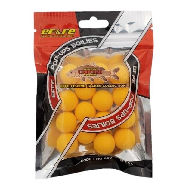 Effe Köpük Pop-up Boili 17mm Sarı 15 Adet