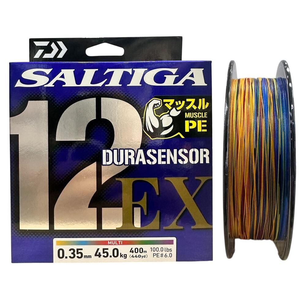 Daiwa Saltiga Dura 12 Braid 6.0PE 0.35mm 400m Multi Color İp Misina