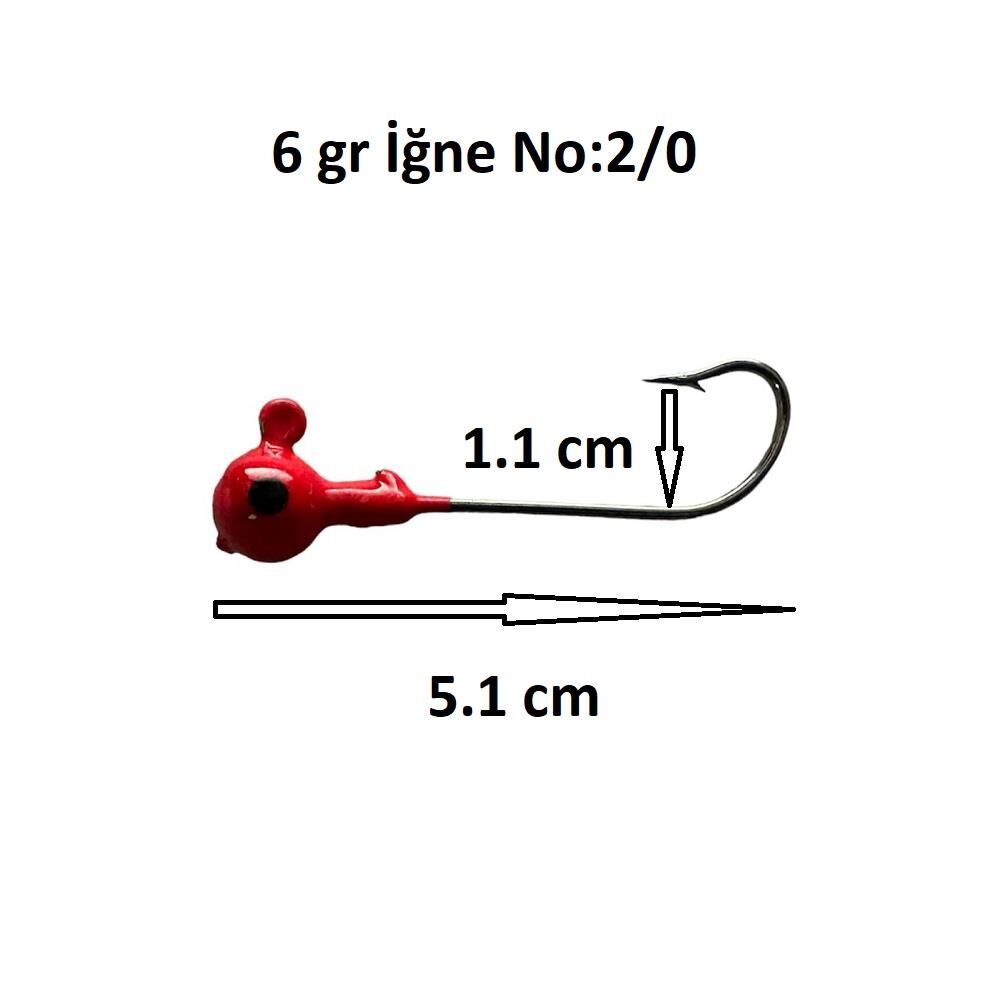 Remixon OJ 6gr İğne No:2/0 Zoka Jighead (1 Adet)