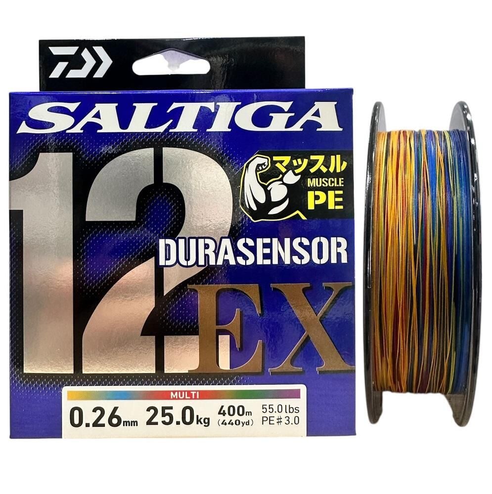 Daiwa Saltiga Dura 12 Braid 3.0PE 0.26mm 400m Multi Color İp Misina
