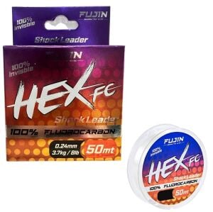 Fujin Hex FC 50mt 0.24mm %100 Fluorocarbon Leader Misina