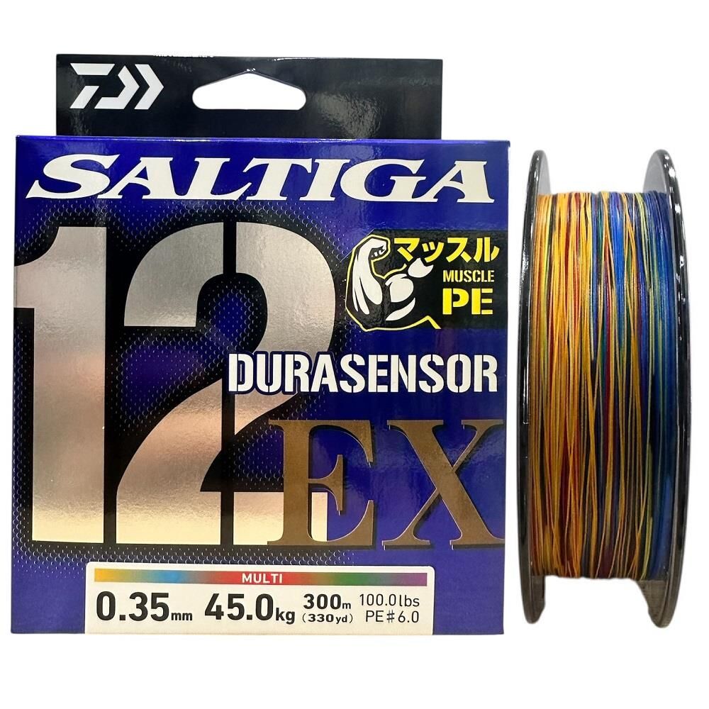 Daiwa Saltiga Dura 12 Braid 6.0PE 0.35mm 300m Multi Color İp Misina