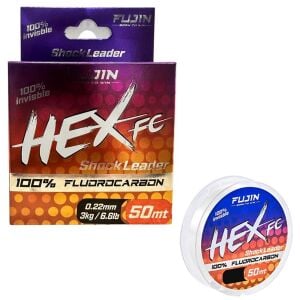 Fujin Hex FC 50mt 0.22mm %100 Fluorocarbon Leader Misina