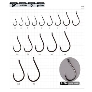 Sasame F-724 No:7 Chinu Ringed Serisi Olta İğnesi 17 Adet