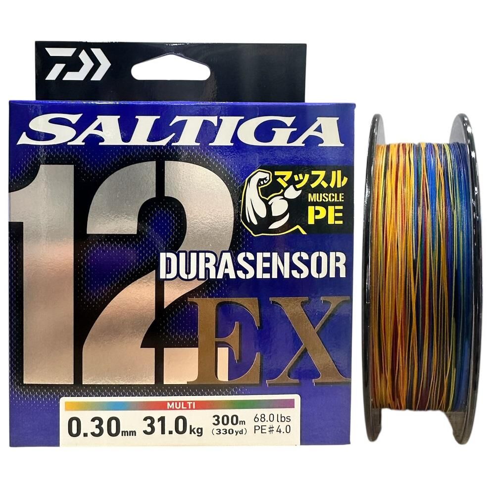 Daiwa Saltiga Dura 12 Braid 4.0PE 0.30mm 300m Multi Color İp Misina