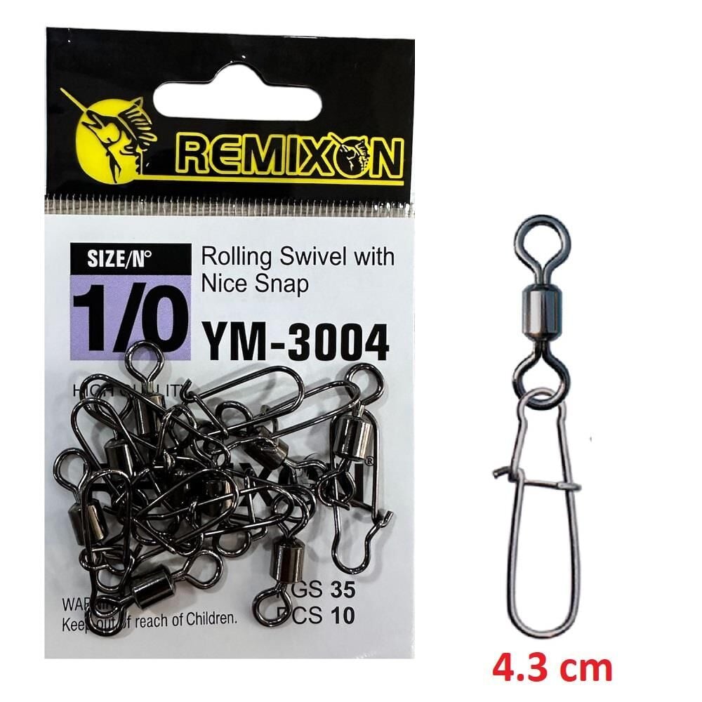 Remixon YM-3004 No:1/0 Klipsli Fırdöndü (10 adet)