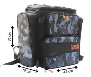 Fujin Black Camo Back Pack - Balıkçı Sırt Çantası