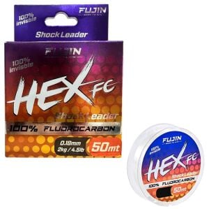 Fujin Hex FC 50mt 0.18mm %100 Fluorocarbon Leader Misina