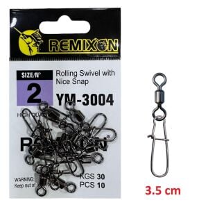 Remixon YM-3004 No:2 Klipsli Fırdöndü (10 adet)