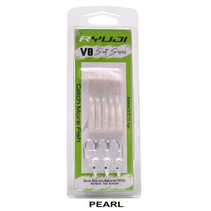 Ryuji V8 8cm 5.5gr Silikon Yem (3+5) Pearl