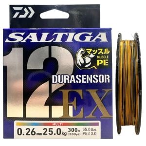 Daiwa Saltiga Dura 12 Braid 3.0PE 0.26mm 300m Multi Color İp Misina