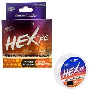 Fujin Hex FC 50mt 0.14mm %100 Fluorocarbon Leader Misina
