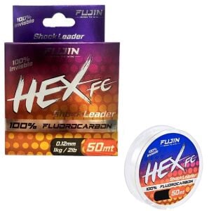 Fujin Hex FC 50mt 0.12mm %100 Fluorocarbon Leader Misina
