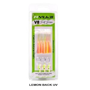 Ryuji V8 8cm 5.5gr Silikon Yem (3+5) Lemon Back UV