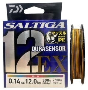 Daiwa Saltiga Dura 12 Braid 1.2PE 0.14mm 300m Multi Color İp Misina