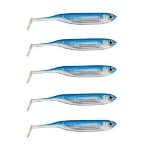 Ryuji Real Fish 8cm 2gr LRF Silikon Yem 5 li Paket Blue
