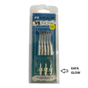 Ryuji V8 8cm 5.5gr Silikon Yem (3+5) Pearl Glow