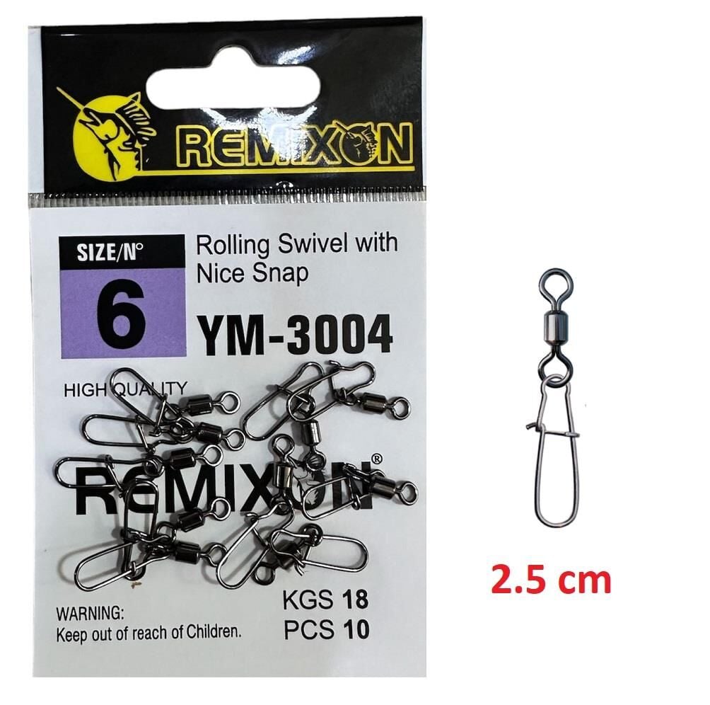Remixon YM-3004 No:6 Klipsli Fırdöndü (10 adet)