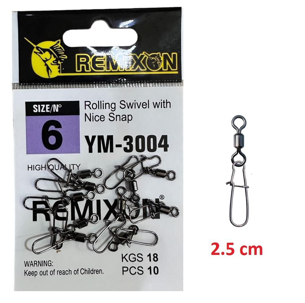 Remixon YM-3004 No:6 Klipsli Fırdöndü (10 adet)